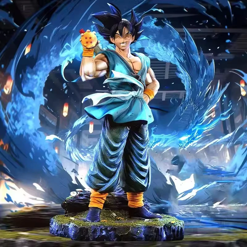 2024 New Customized Smile Goku GK Action Figure Japanese DBZ Anime Resin Dragon Balls Goku Statue for Collection Gift Toys