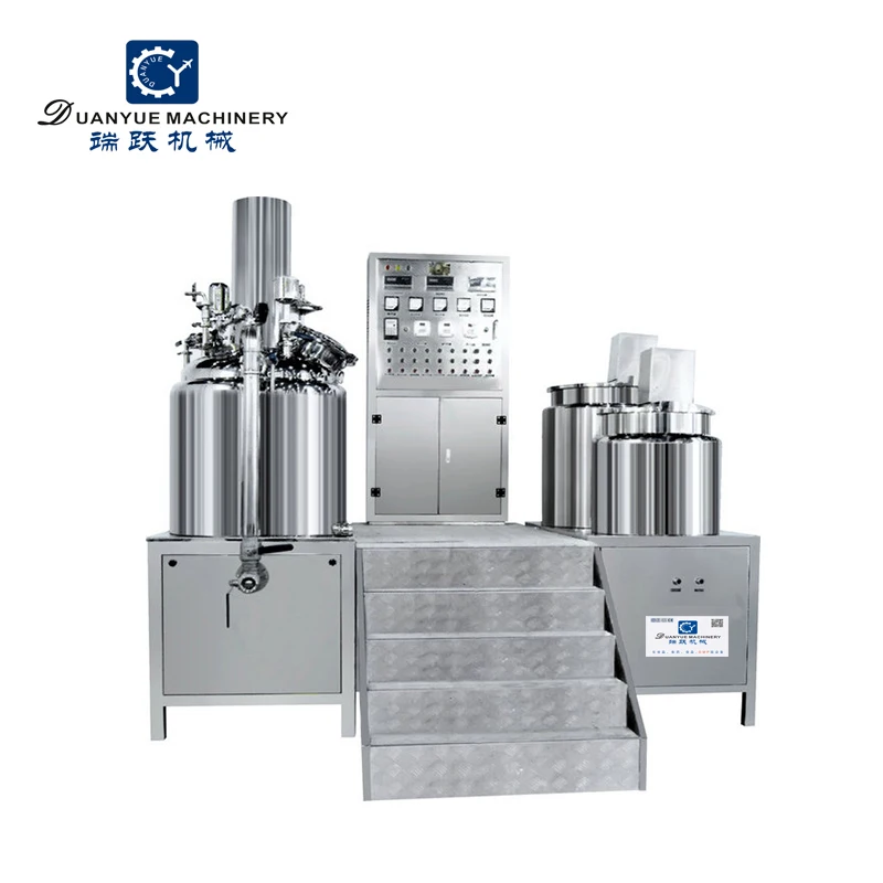 High Shear Vacuum Emulsifying Mixer Toothpaste Production Line Lip Pomade Making Machine