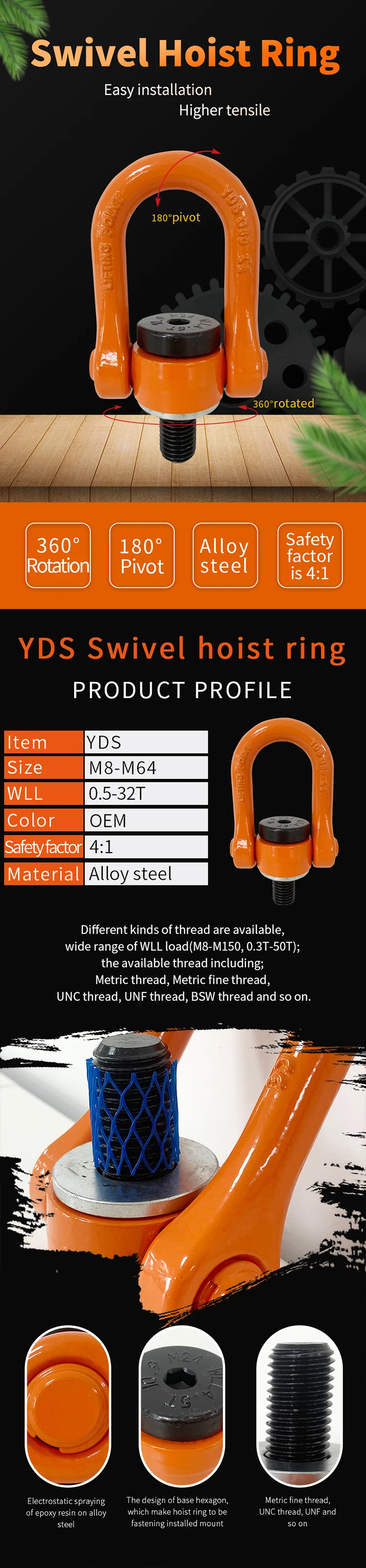 G80 Lifting Point Lifting Swivel Eye Bolts For Swivel Pipe Lifting Bail Buy Lbsrs Load Ring