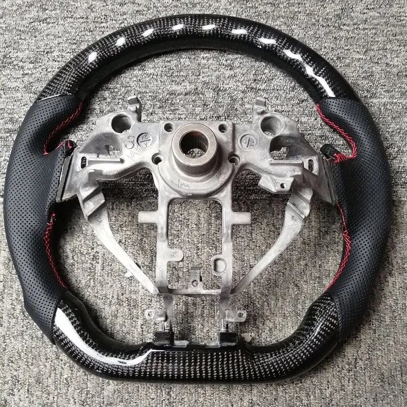 Red Leather Black Leather Car Steering Wheel Cover For Nissan Teana Altima 2013