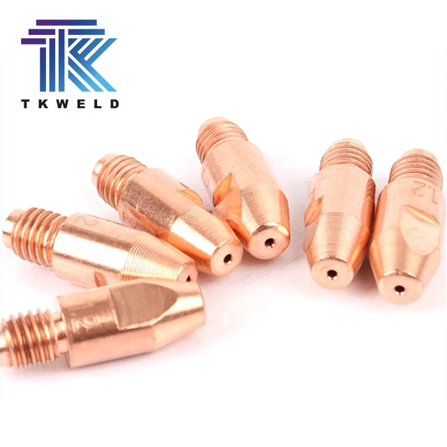 TKweld High Quality Mig Welding Torch Spare Parts M6 M8 Copper Contact Tip