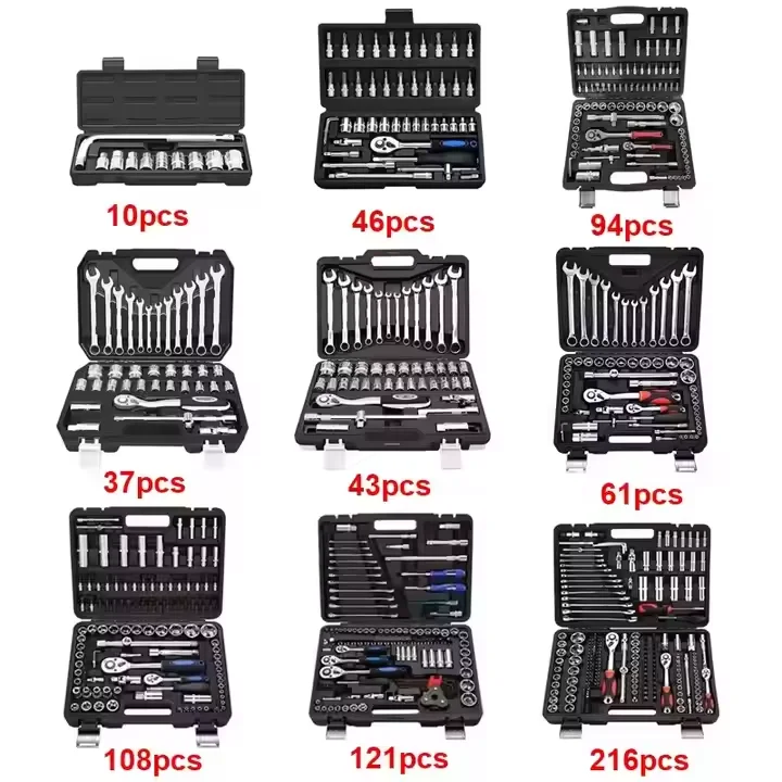 OEM Multifunctional Household Repair Manual Tool Set 216/172 Pcs Ratchet Wrench Combination Kit Tool Box Car Repair Tool Set