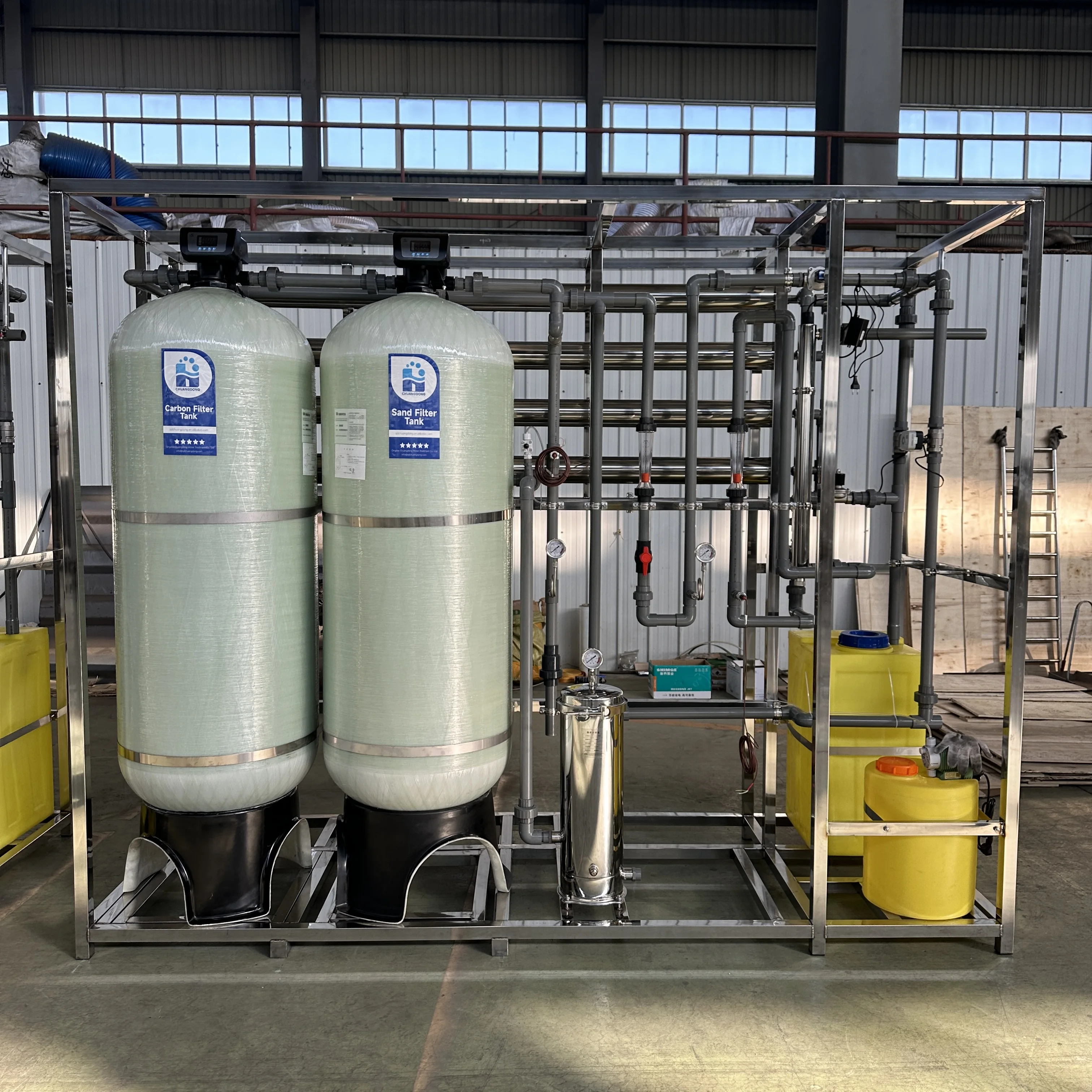 3000LPH Stainless Steel Anti-corrosion Water Purification System Reverse Osmosis Machine for Direct Drinking Water Projects