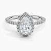 K1690_1 CT CZ_Halo Setting_Pear cut