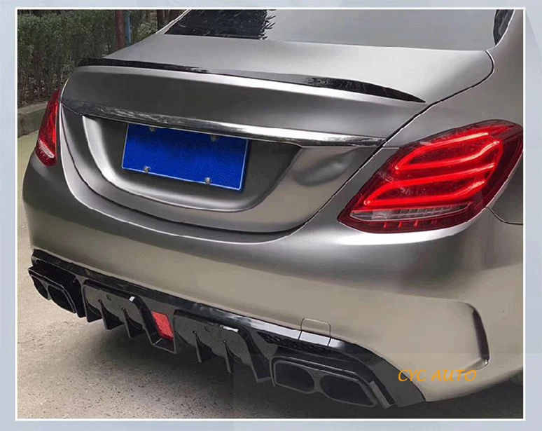 C Class W205 Rear Diffuser for Mercedes Benz C300, C250