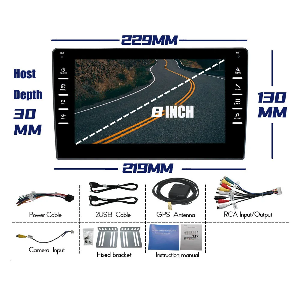 Car Stereo Parts Carplay,Android,Bt Calling Head Unit,Touch Screen Auto