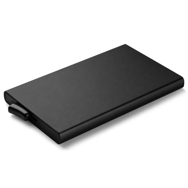 2023 Pop up Wallet Stealth Rfid Wallet Porte Carte Anti Piratage Metal Card Holder 5 Cards Men