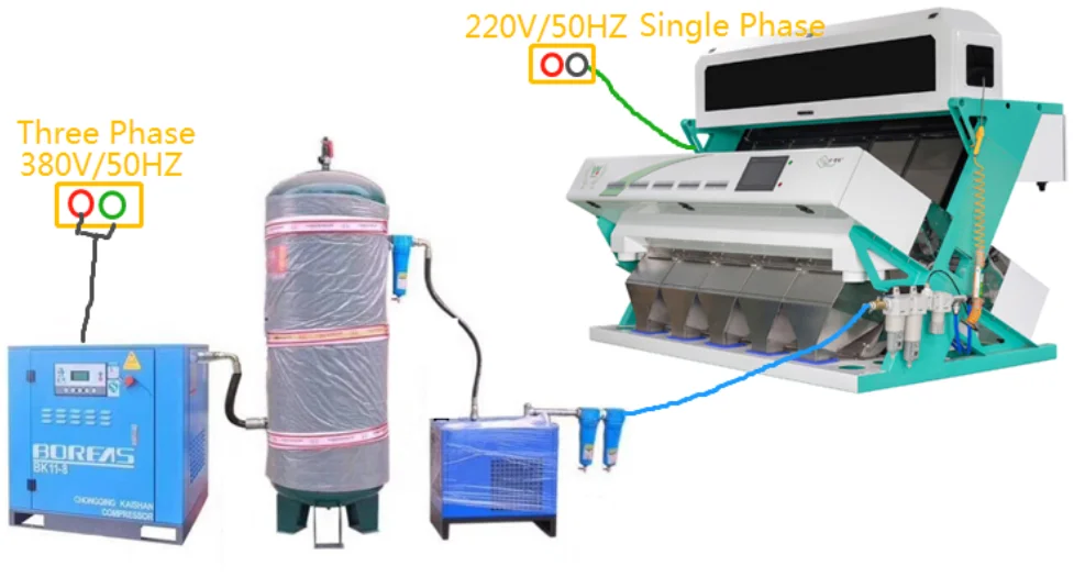 Wenyao 5 Chute Top Quality Color Sorter Fast Delivery Large Capacity Nut Raisin Color Sorting Machine for Fresh and Dried Fruit 6