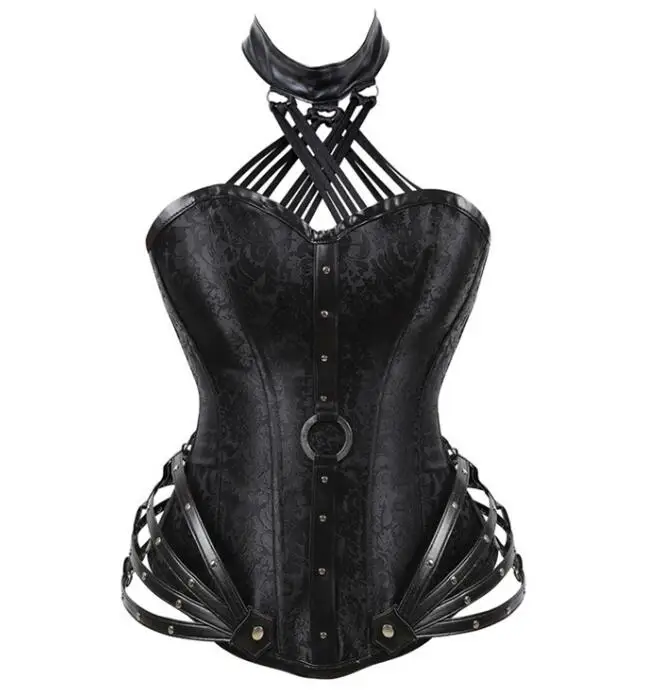 ecowalson sexy steampunk corset dress women's