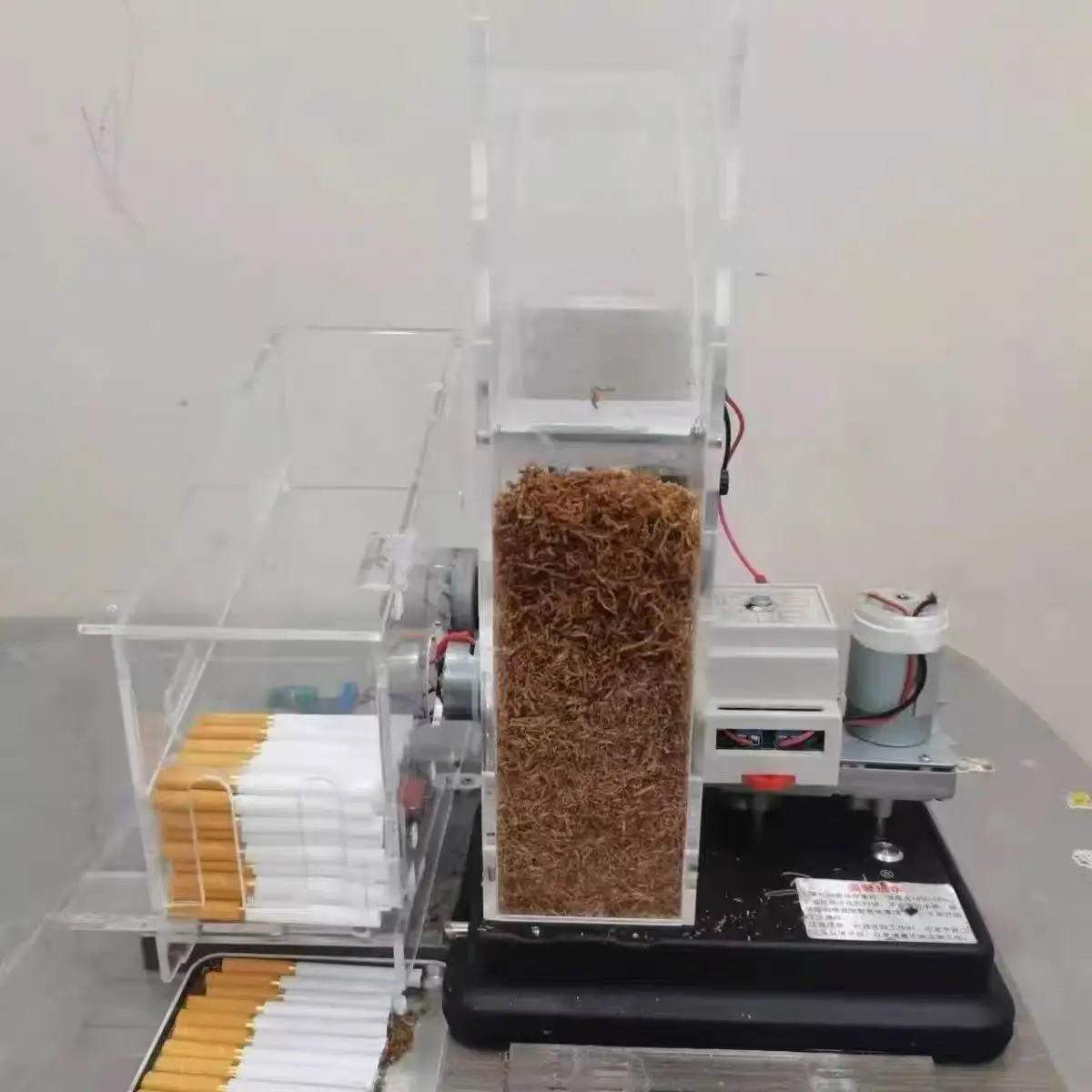 small cigarette manufacturing machine Automatic Making Maker Tobacco Cigarette Roller Filler Machine Cigaret Tobacco Rolling Machine Tube Cut Tabletop Cigarette Making