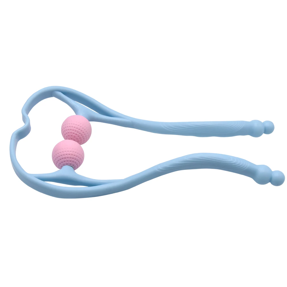 Neck Massage Tool Pressure Relieve Hand Roller Massage Neck Shoulder Dual Trigger Point Self Massager