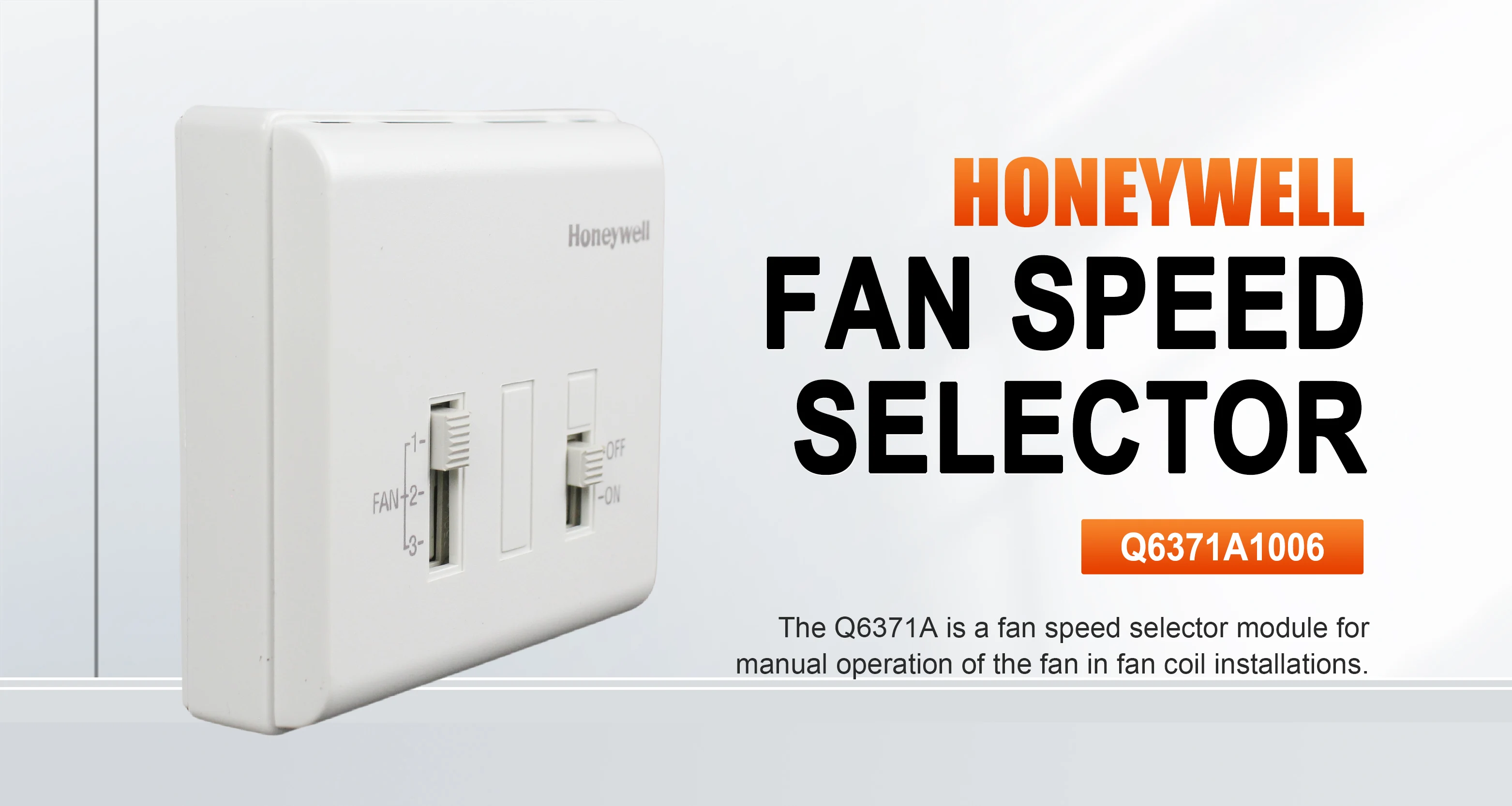 Honeywell Q6371a1006 Fan, 1-2-3, 230v, PVC - detail 2