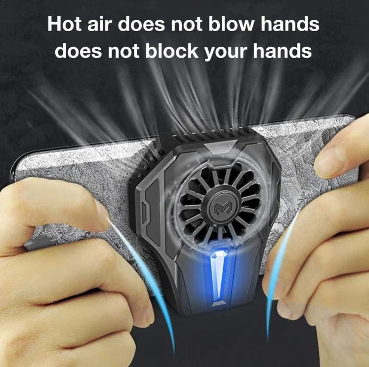Ventilateur de refroidissement multifonctionnel Smartphone radiateur poignée de jeu support pour téléphone refroidisseur de téléphone portable avec coussin de refroidissement pour PUBG
