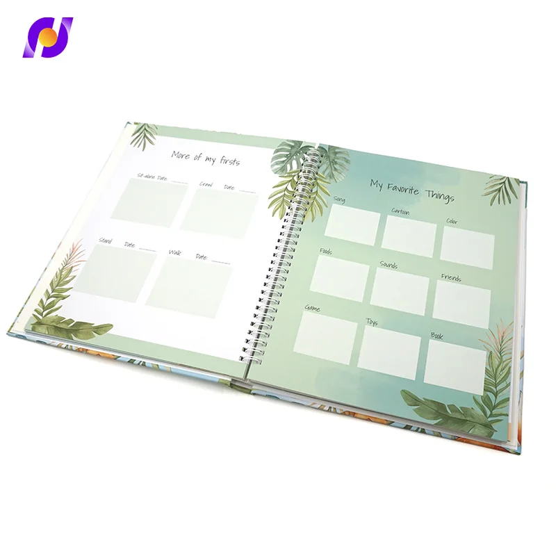 High Quality First Year Baby Memory Book Hard Cover Book Memory Book Custom Printing factory