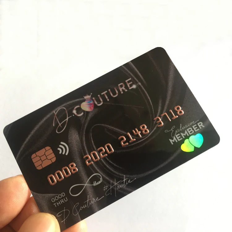 Customized UV watermark plastic id card