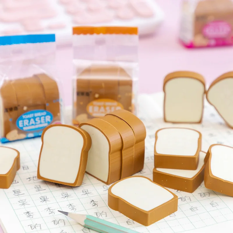 Khaki Toastbrot-Radiergummi – Niedliches Brot-Design, Für Zeichnen, Schule, Als Geschenk Für Künstler