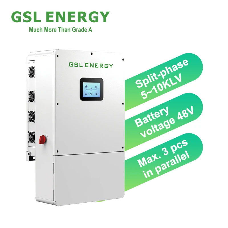 GSL ENERGY Megarevo Solar Inverter 6kw 8kw 10kw 12kw SPF 48VDC Hybrid Inverter Transformator Bästa pris Split Phase Grid 10kw