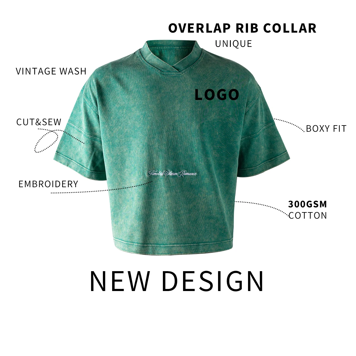 product tshirts wholesale oversized streetwear luxury vintage wash 300gsm custom tshirt homme 100 cotton boxy cropped t shirts for men-1