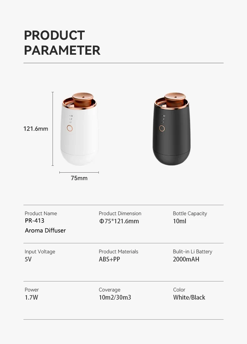 Wholesale Portable USB Mini Air Freshener - Essential Oil