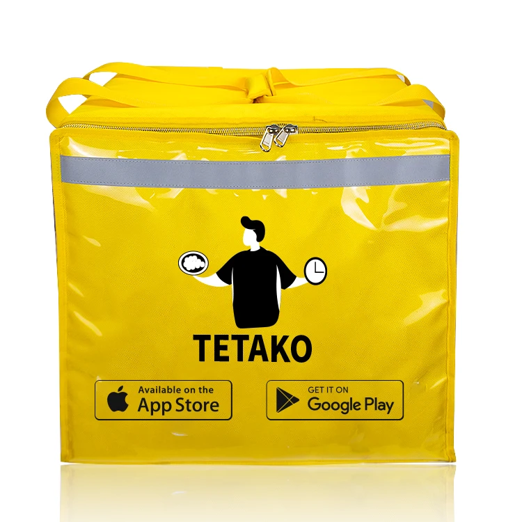 Waterproof Commercial Takeaway Thermal Food Backpacks Pizza Insulated Food Bike Delivery Bag