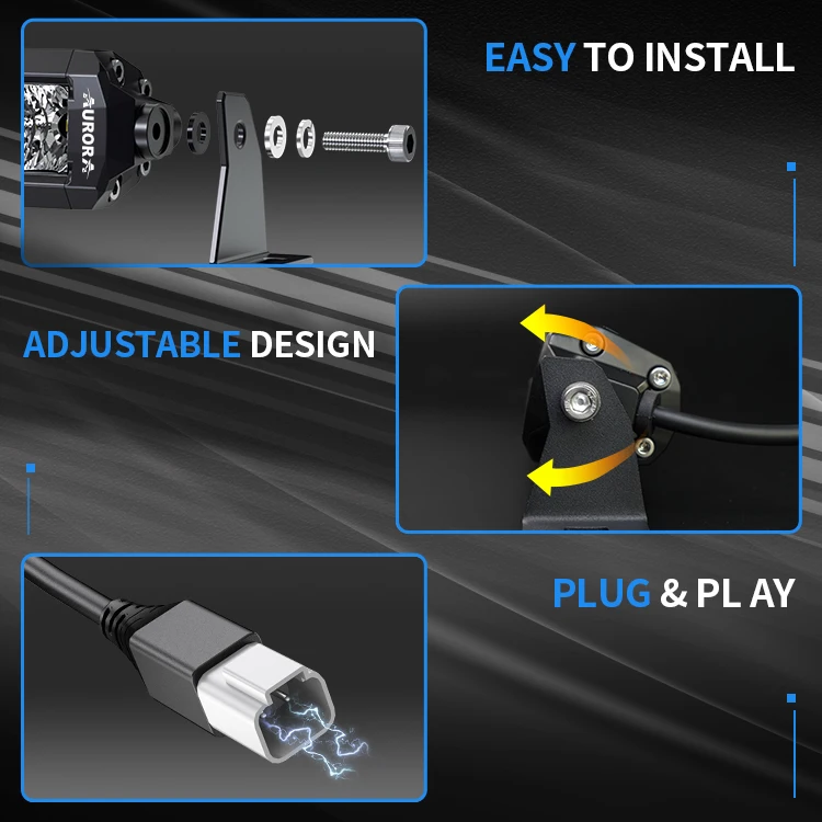 США дизайн Аврора Безвинтовые ходовые огни Заводская оптовая цена водонепроницаемая светодиодная световая балка