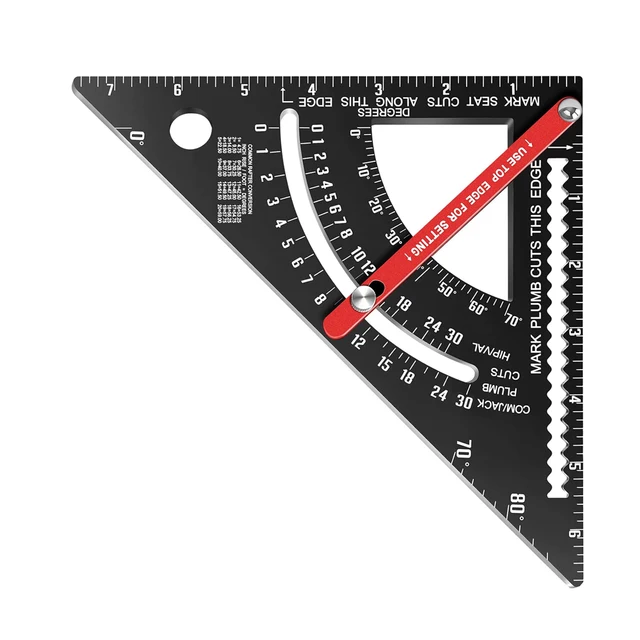 adjustable ruler, marking ruler, aluminum alloy triangle ruler woodworking auxiliary tool imperial system No reviews yet