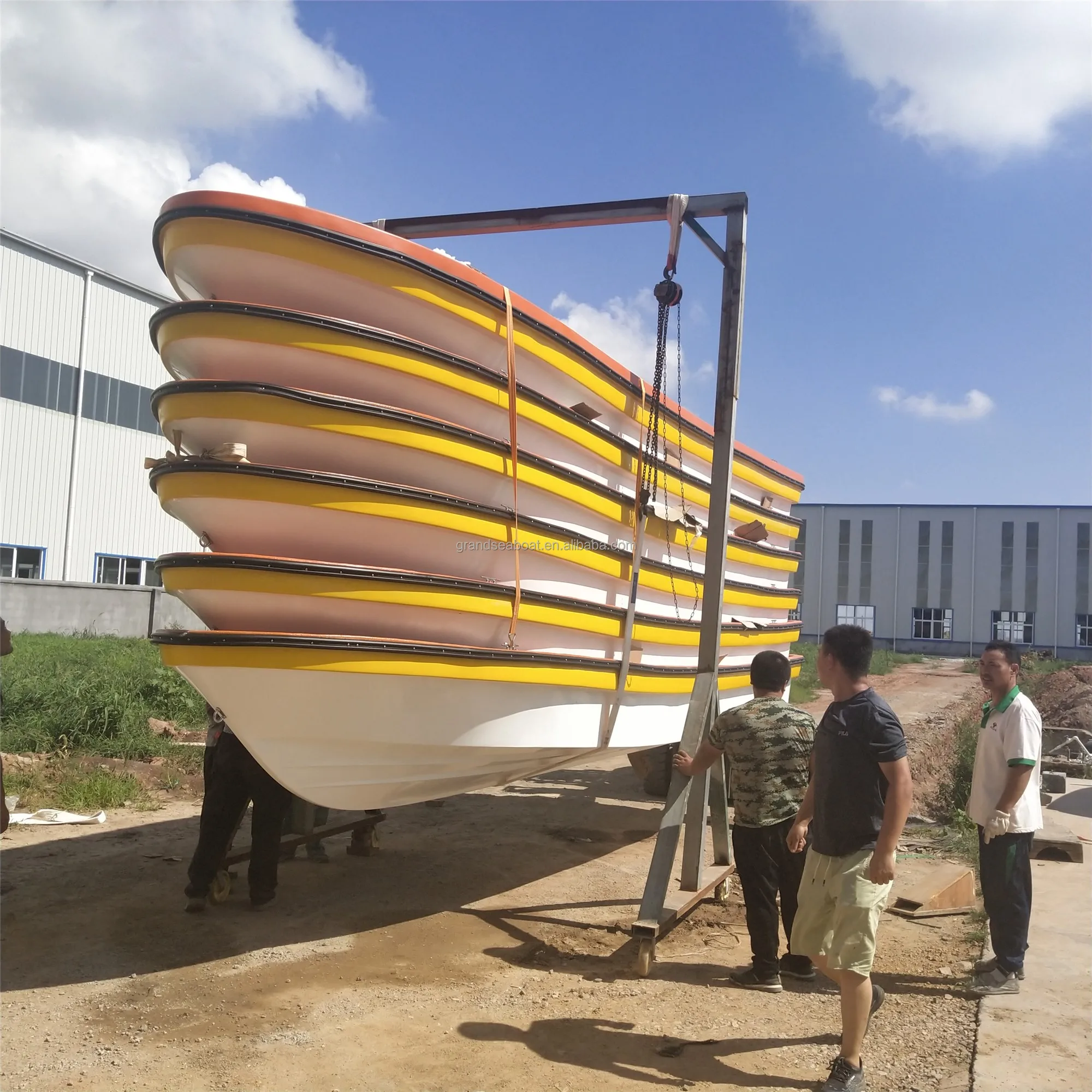 Grandsea Fiberglass Open Model Panga Fishing Work Boat For Sale Buy