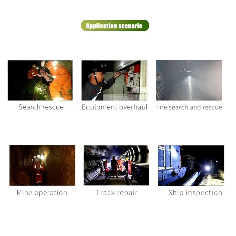Tank007 Factory Fireman Flashlight LED Headlight Camping Explosion Proof Torchlight Head Lantern Rechargeable Frontal Head Lamp