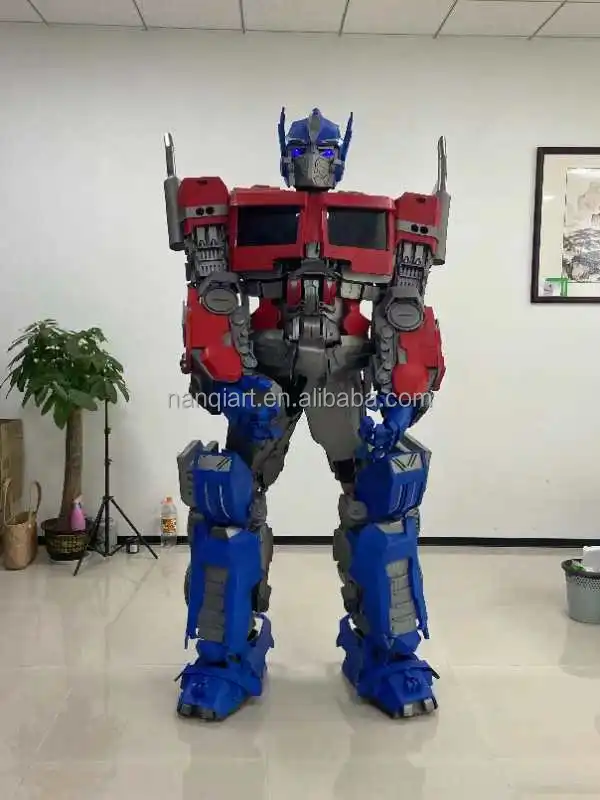 New Arrived Adult Size Wearable Walking Dancing Led Robot Mascot Cosplay Costume for Event Party Rental