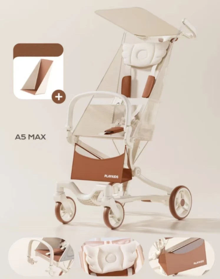 Playkids Newly Designed Travel Stroller the Most Convenient Lightweight  Baby Stroller to Fold