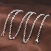 silver plated copper chain