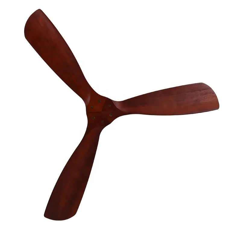 ESC Smart Ceiling Fan Modern 3 Fan Speed 52 Inch Solid Wood Decorative Ceiling Fan With Remote Control