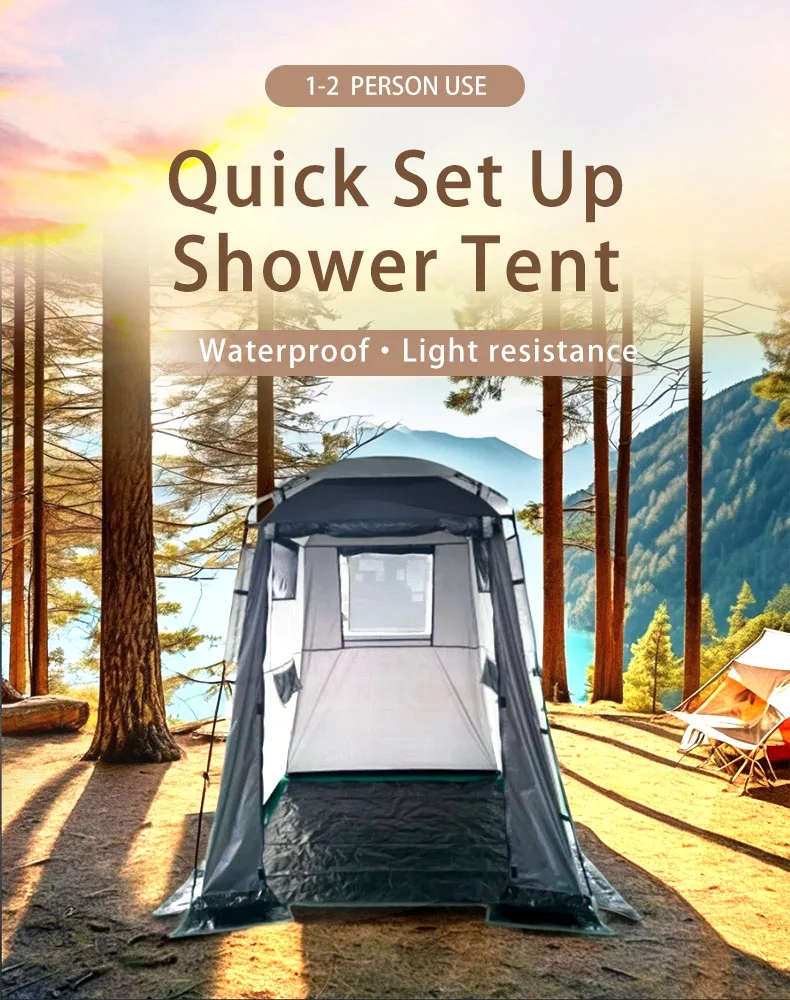 Outdoor Camping Quick Set up Portable Privacy Shower Toilet Tent ...