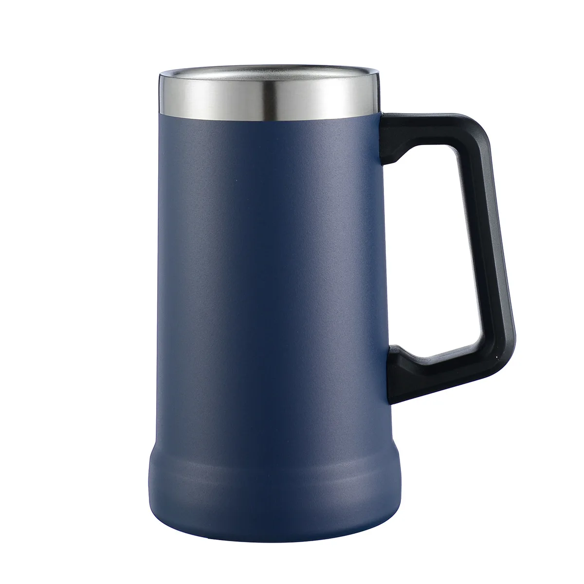 Custom Stainless Steel Travel Mug With Handle and Lid / Double Wall  Insulated 