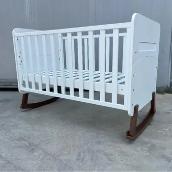 Top Quality Big Size Multifunction Baby Bassinet Baby Cot Bed Crib Baby Cradle WOODEN Modern Kids' Cribs Easy Assembly