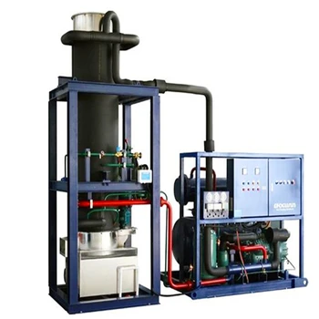Ammonia System 2 Automatic Making 5 Commercial 3 Ton Fresh Water Plant Tube Ice Machine For Fish