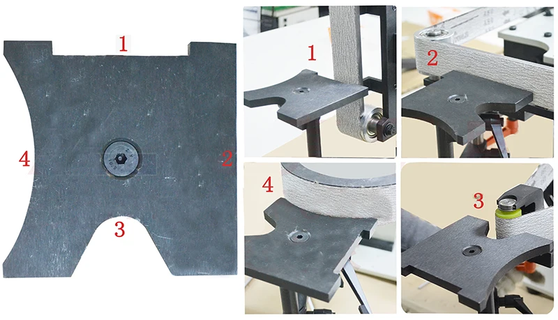 2x72 Manual Belt Grinder for Knife Making - Reversible Sander for