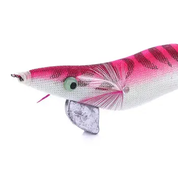 Fishing Lure Metal Lead Squid Jigging Hook 13.5Cm 19.8G Baits Jigging Wooden Shrimp – Metal Jig – view 5