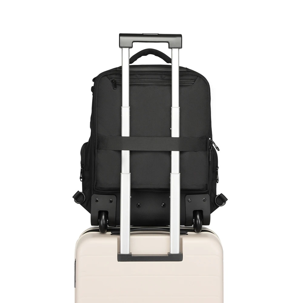 Lightweight Trolley Backpack With Wheels For Travel Airplane