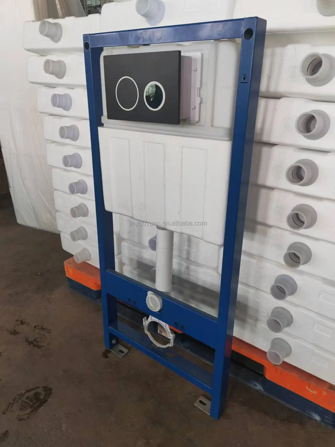 CE Dual Flush Concealed Cistern Hidden in Wall Hung Toilet Frame Water Tank for Wall Hung Toilets With Good Quality Flush System