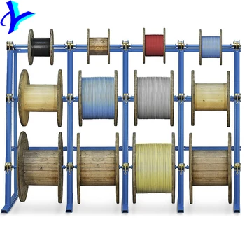 Factory Direct Selling Q235 Material Customized Warehouse Adjustable Large Cable Reel Racks