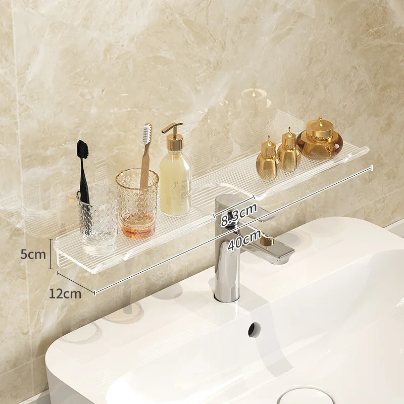 Buy Acrylic Lucite Clear Bathroom Corner Shelf from Shenzhen