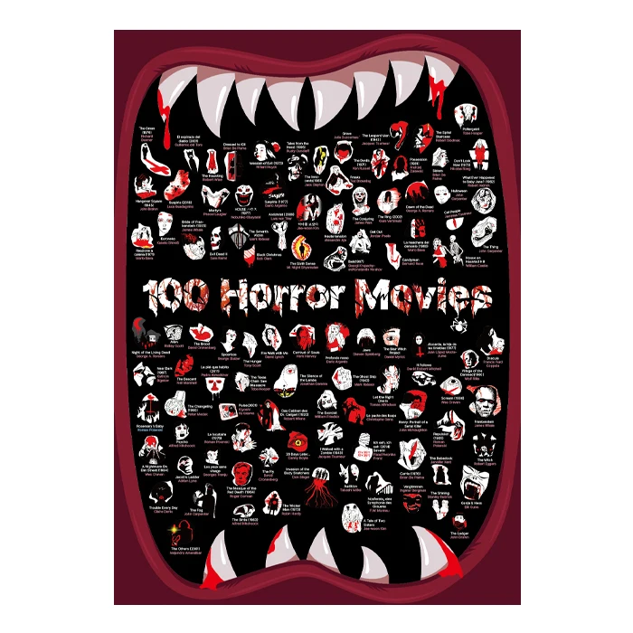 100エッセンシャルホラーカレンダーチェックリストホラー