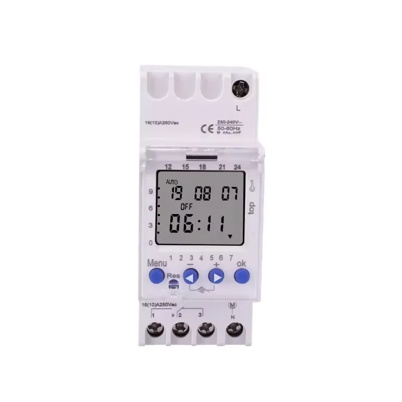 1 Channel 16a Programmable Digital Electronic Timer AHC811