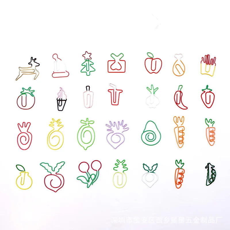 Подарок новая булавка модный офисный образец Бесплатная креативная канцелярская двухцветная скрепка для закладки бумаги