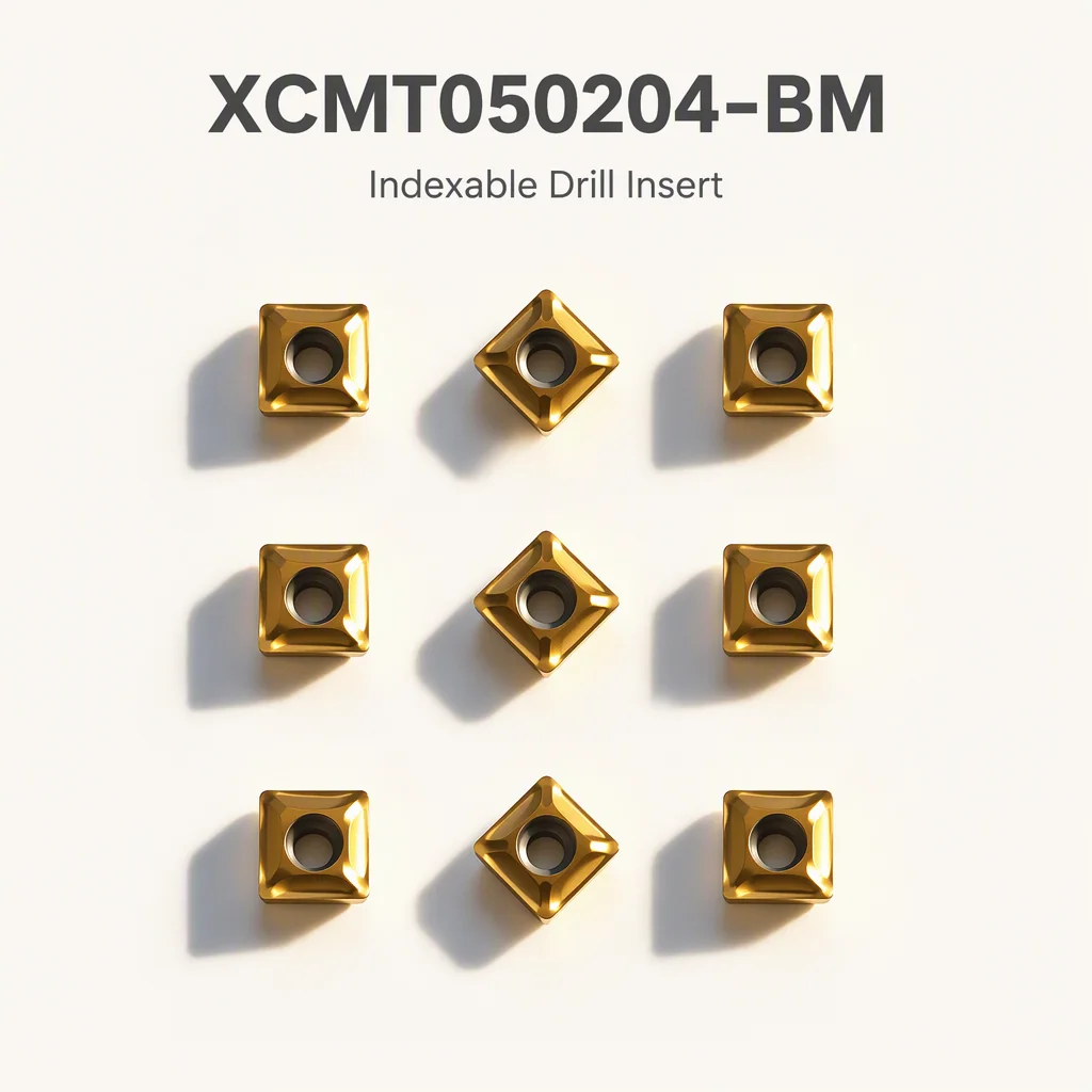 XCMT050204-BM Indexable Drill Insert for CNC Drilling Tools, High Precision and Stable Cutting Performance