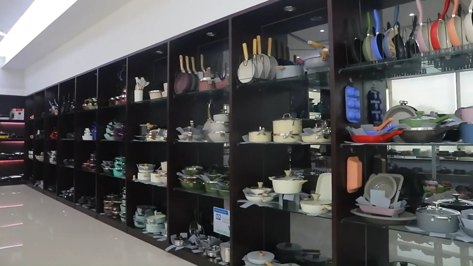 Kitchen Cooking Pots And Pans White Granite Marble Coating Nonstick