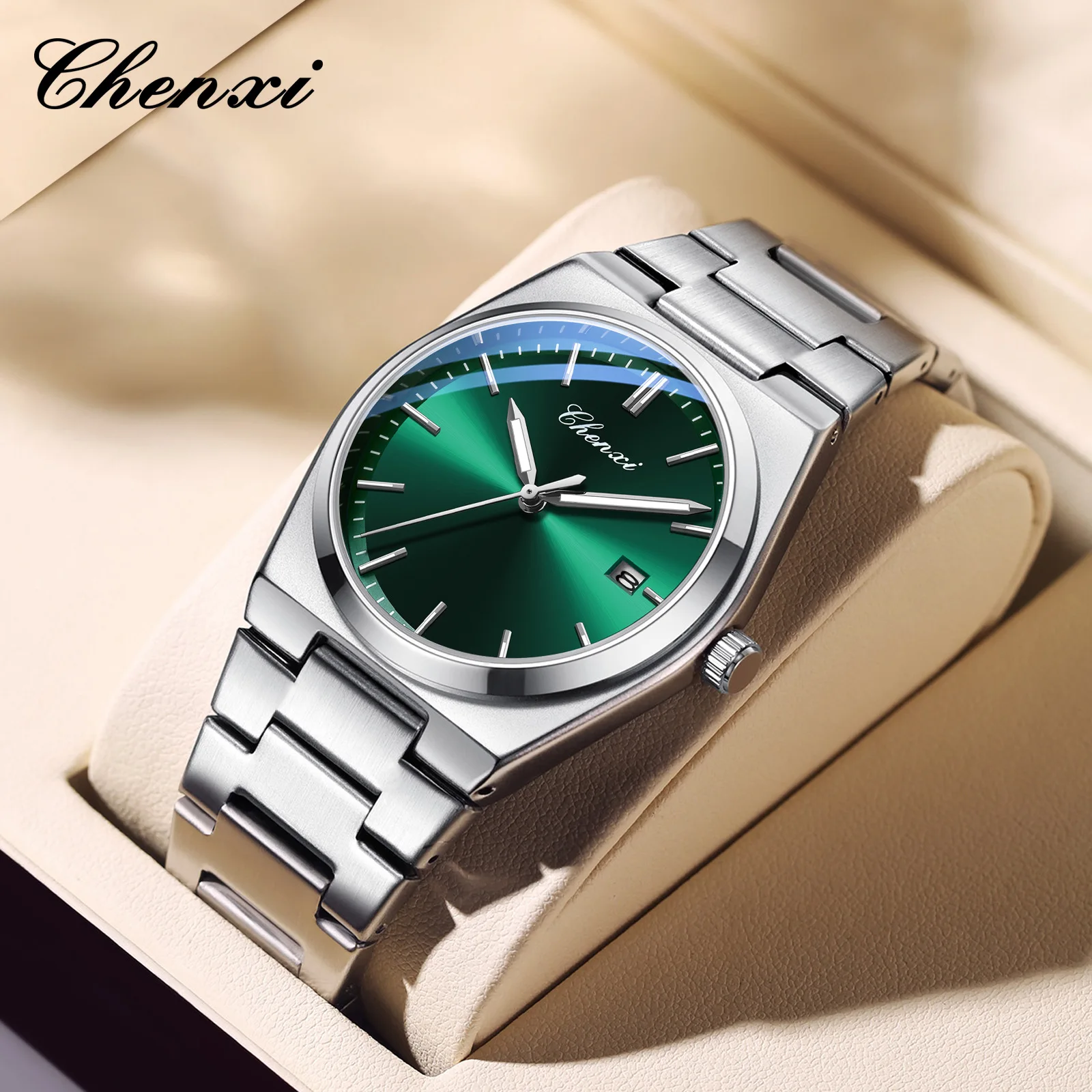 Chenxi 683 Men's Quartz Analog Watch With Stainless Steel Strap