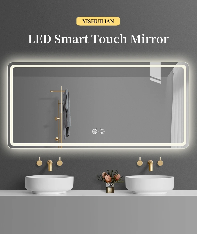 Smart Bathroom Mirror with LED Light – Modern Elegance for Everyday Use