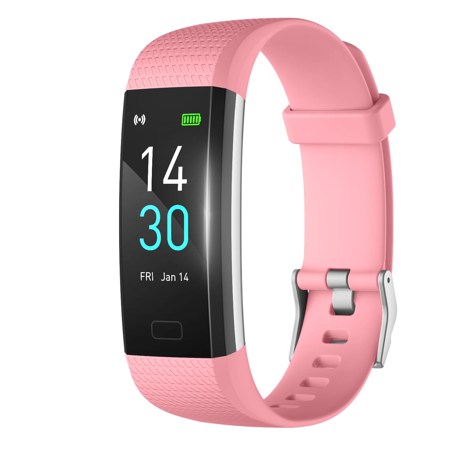 【新品未使用】スマートブレスレット カラフルディスプレ フィットネス 活動量計 心拍計 血圧測定 歩数計 防水 スマートウォッチ スマート ブレスレット 充電 | Kentfaith - K\u0026F Concept